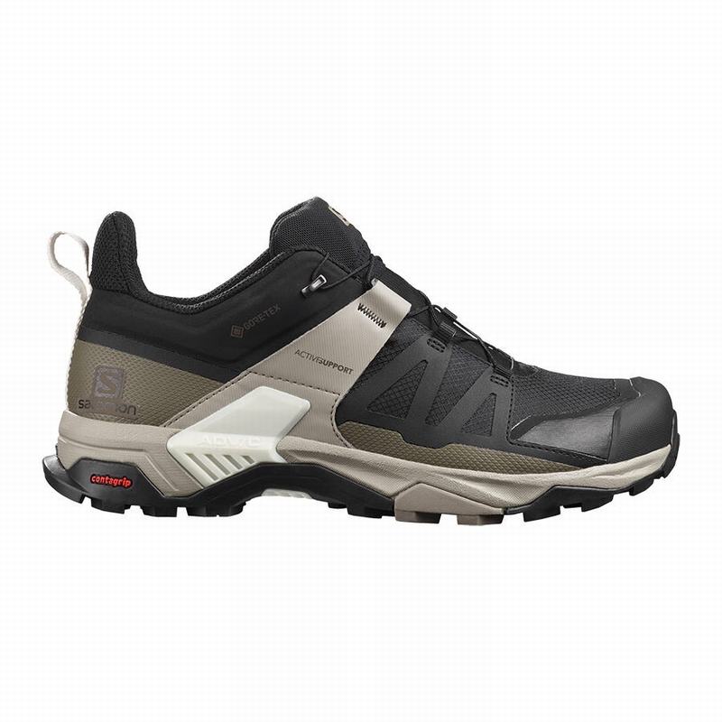 Salomon Singapore Mens Hiking Shoes - X ULTRA 4 GORE-TEX Black | 01596-HNTX